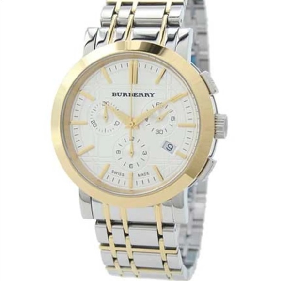 Men’s Burberry Watch BU1374 Gold Silver